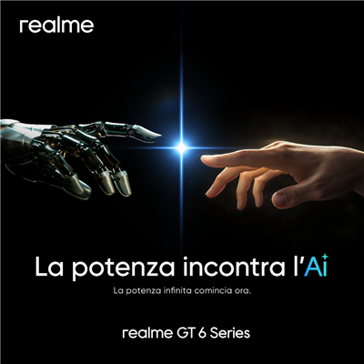 Powered by AI: realme annuncia il nuovo flagship GT 6 e sceglie Milano per l’evento di lancio internazionale