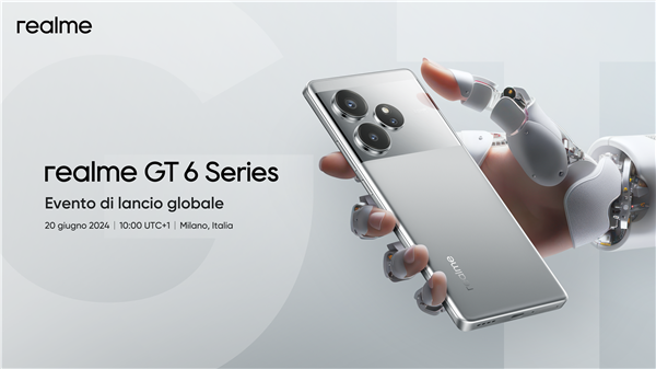 Powered by AI: realme annuncia il nuovo flagship GT 6 e sceglie Milano per l’evento di lancio internazionale